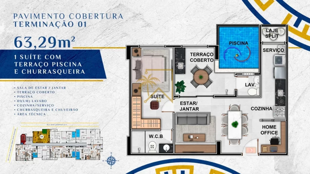 Apartamento Ponta Verde Maceio 2 Quartos e Suíte — imagem 18