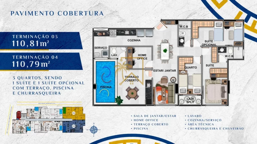 Apartamento Ponta Verde Maceio 2 Quartos e Suíte — imagem 19