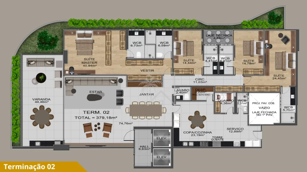 Mansão José Lages Filho Apartamento Alto Padrão Ponta Verde — miniatura 19