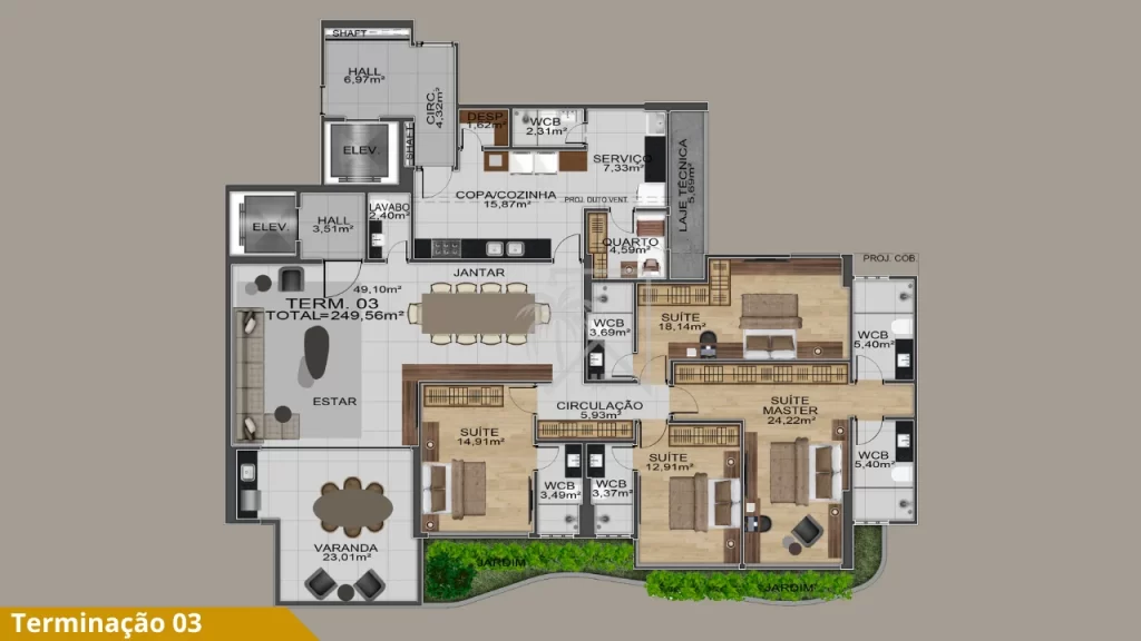 Mansão José Lages Filho Apartamento Alto Padrão Ponta Verde — miniatura 20