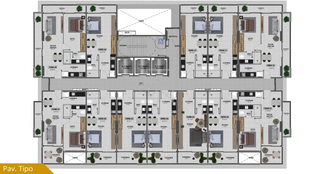 Vert Home Corporate – V2 Construções | Maceió (Ponta Verde) — miniatura 24