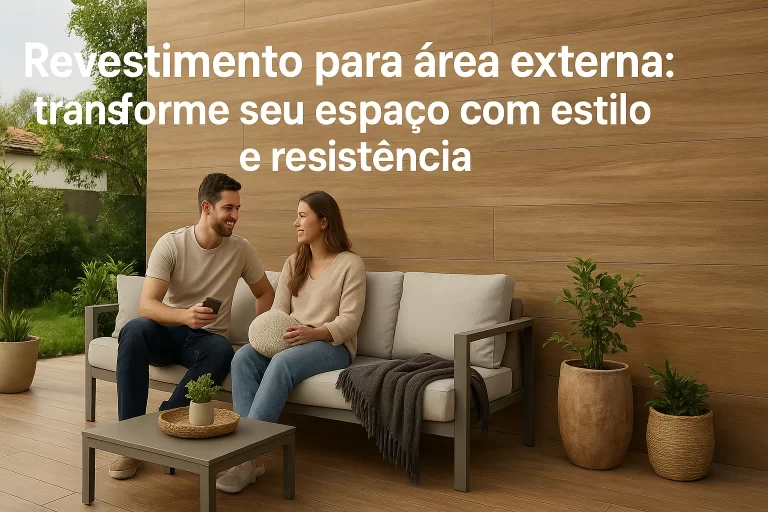 Revestimento para área externa: estilo e resistência